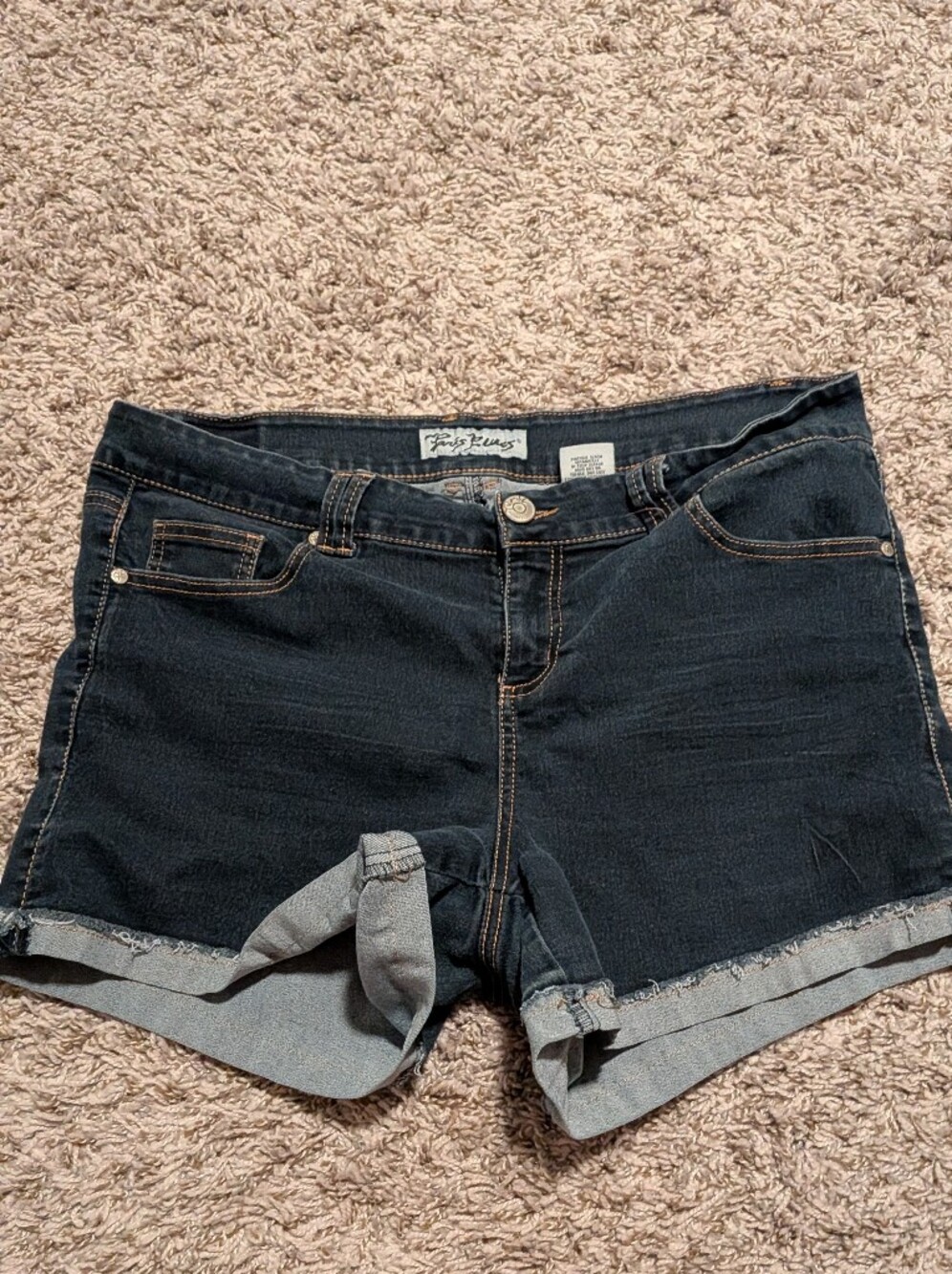 Paris Blues Dark Wash Denim Shorts